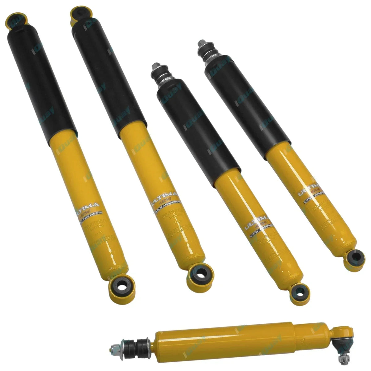 Extended Shock Absorber Set and Steering Damper for Hilux 4x4 83-97