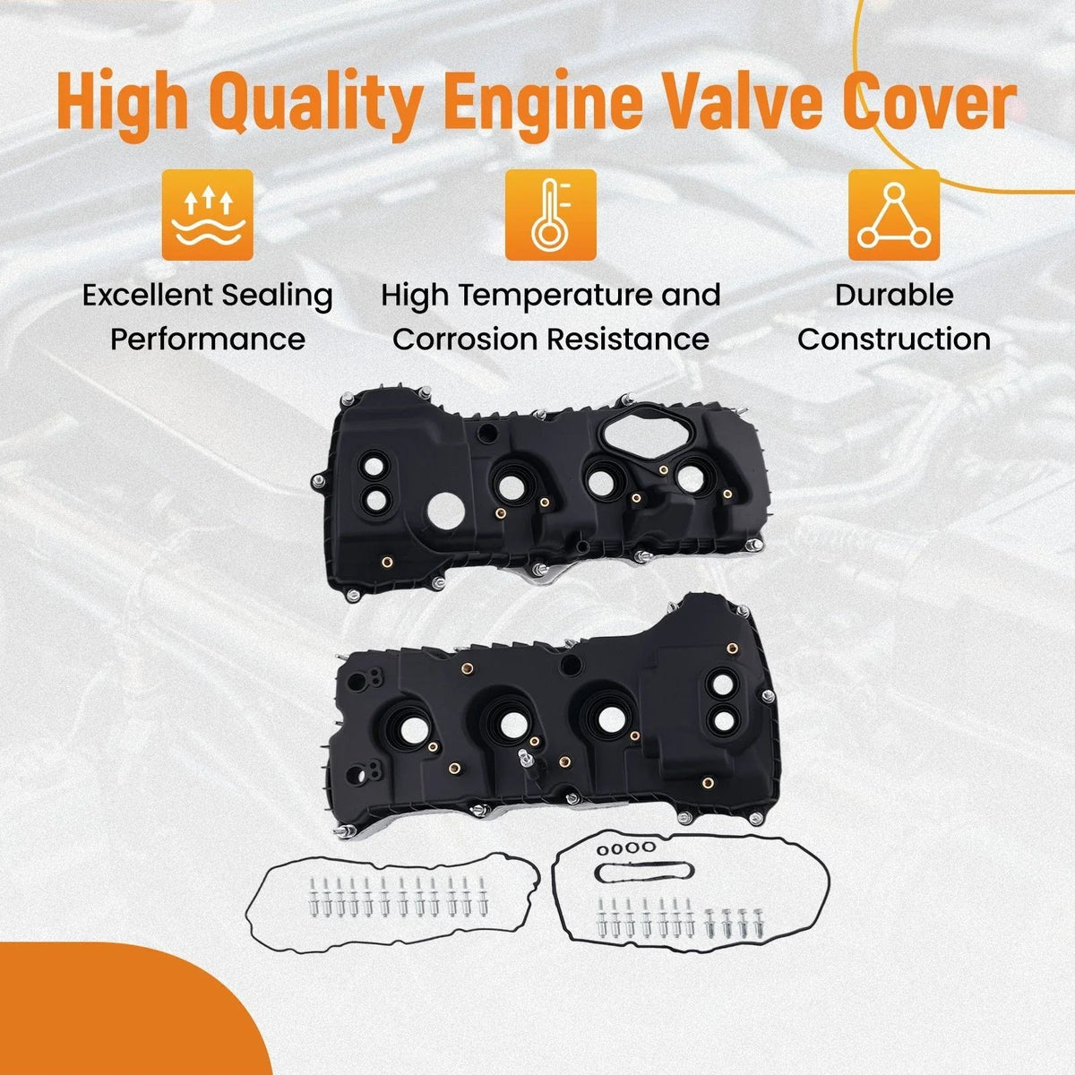 Engine Valve Cover for Ford Transit 3.5L V6 Turbocharged (2015–2023) Black