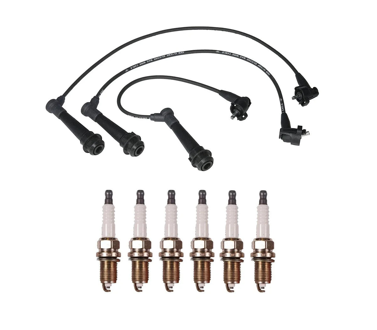 Denso 5mm Wire Set & 6 U-Groove Spark Plug Kit for Lexus 3.0L L6