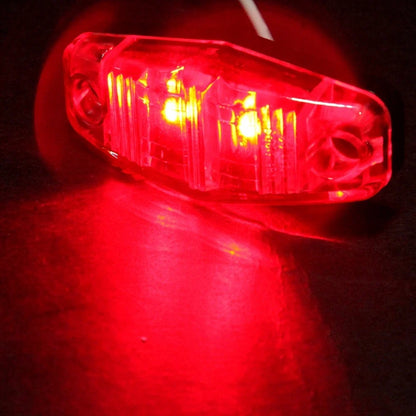 20Pcs Side Marker Clearance Light Mini Clear/Red for Pickup
