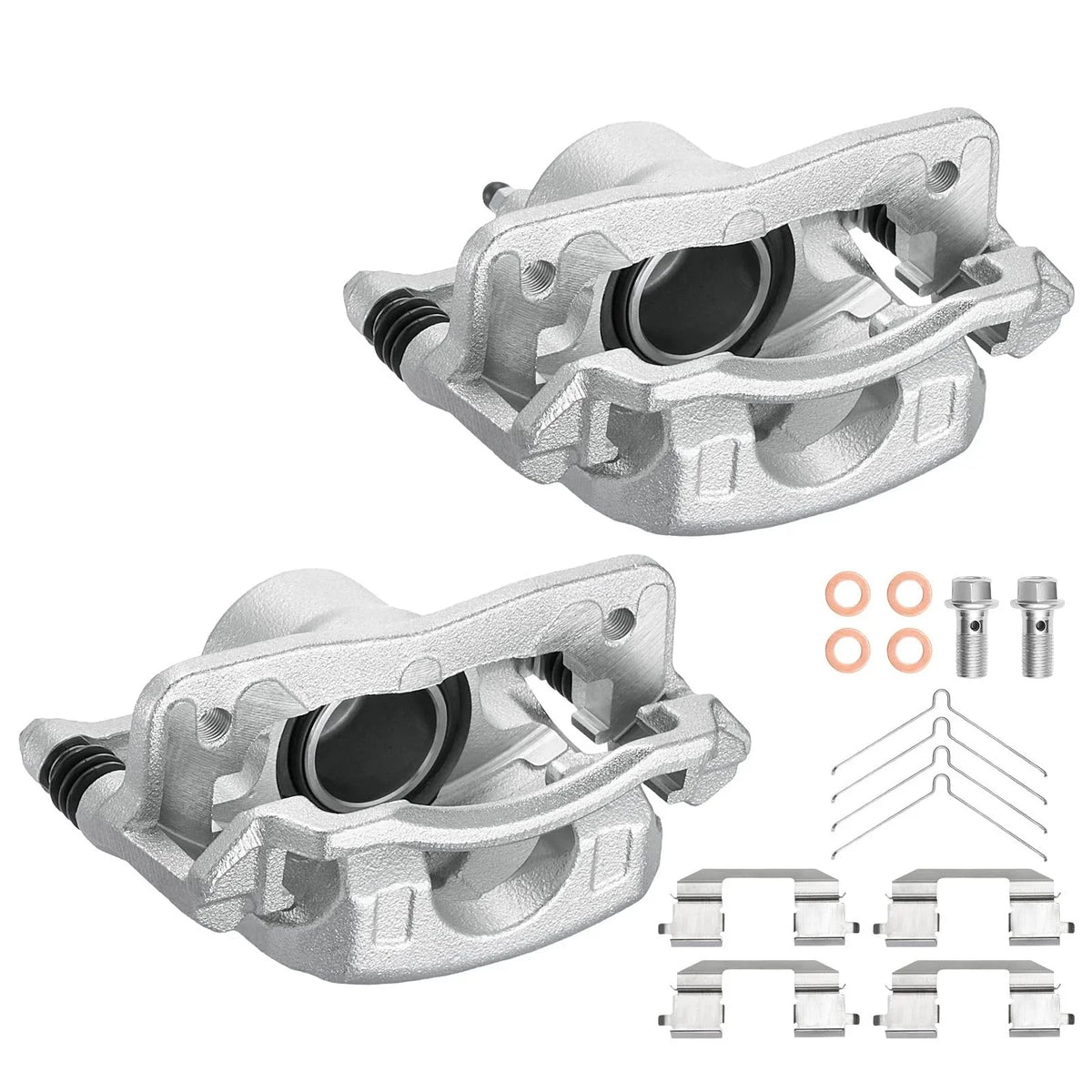 Front Brake Calipers Set of 2 with Brackets for Honda Civic (2012–2015)