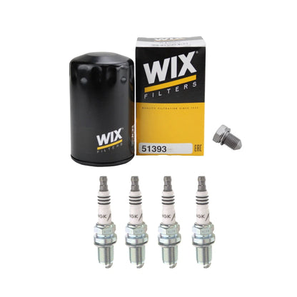 Wix Engine Oil Filter & NGK IX Spark Plug Set for A4 Quattro/Jetta 2000-2006