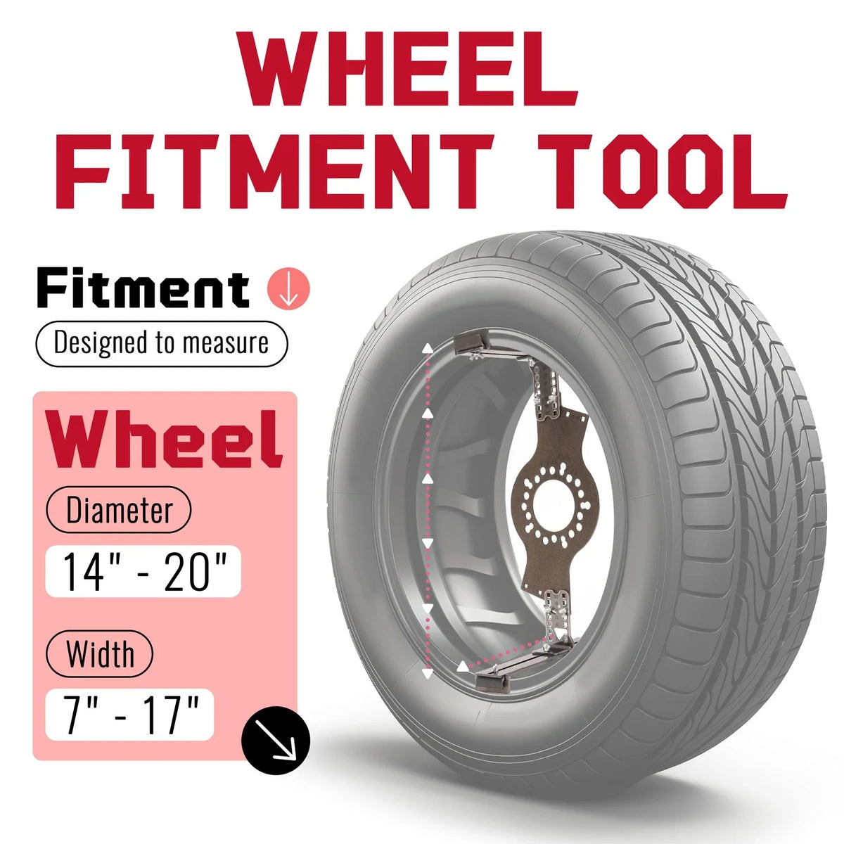 Wheel Fitment Simulator Tool for 5-Lug Bolt Patterns - Universal