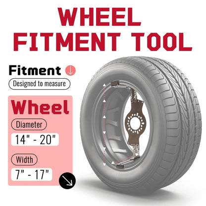Wheel Fitment Simulator Tool for 5-Lug Bolt Patterns - Universal