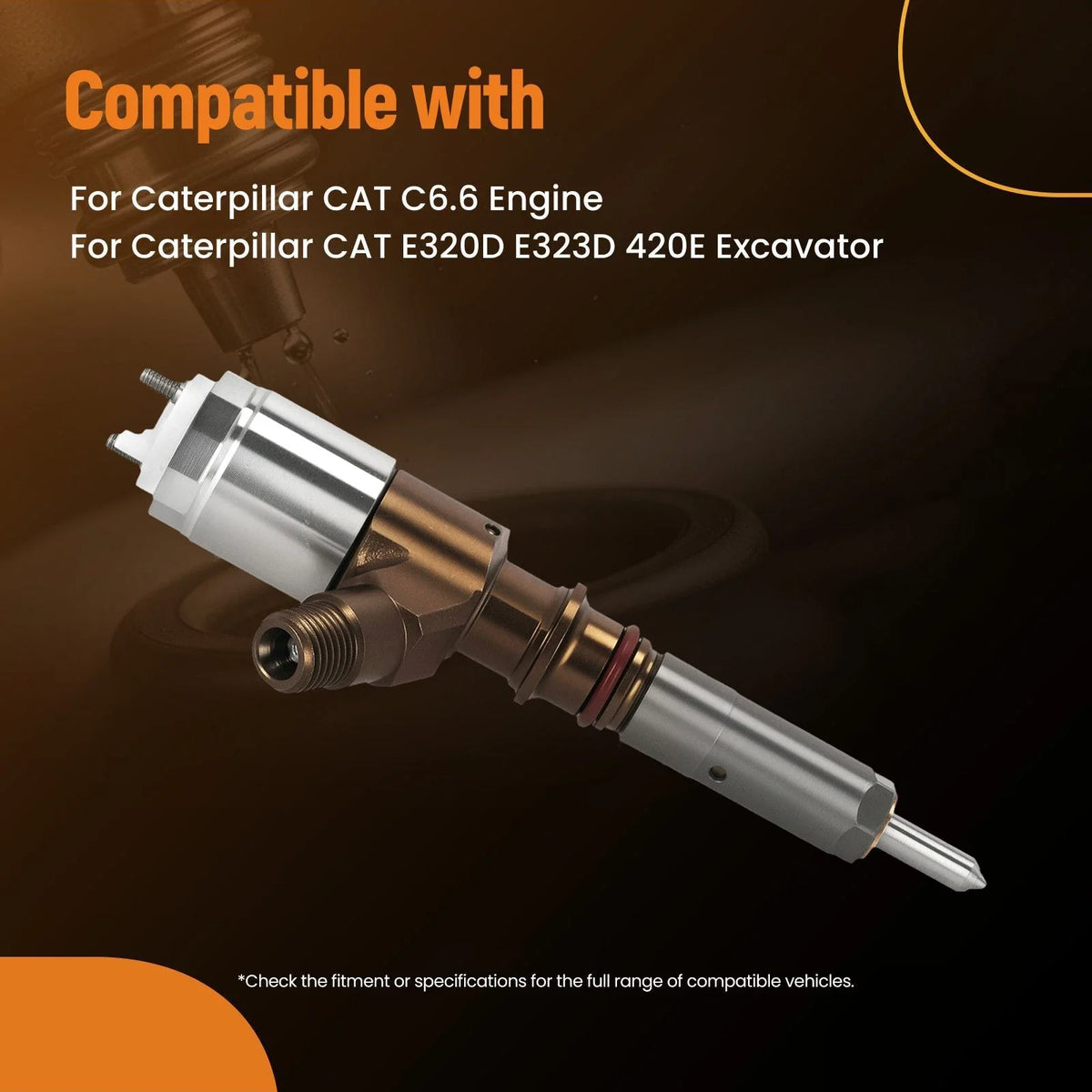Fuel Injector (Part 320-0677) for CAT E320D E323D C6.6 420E