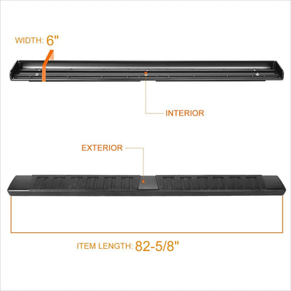 Nerf Bars Aluminum Side Step Set of 2 for Ram 1500 Crew Cab 2019-2024