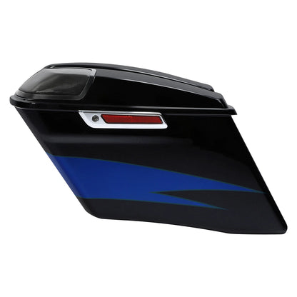 Candy Cobalt/Indigo Ink Saddlebags Speaker Lids for 2018 Harley CVO Road Glide