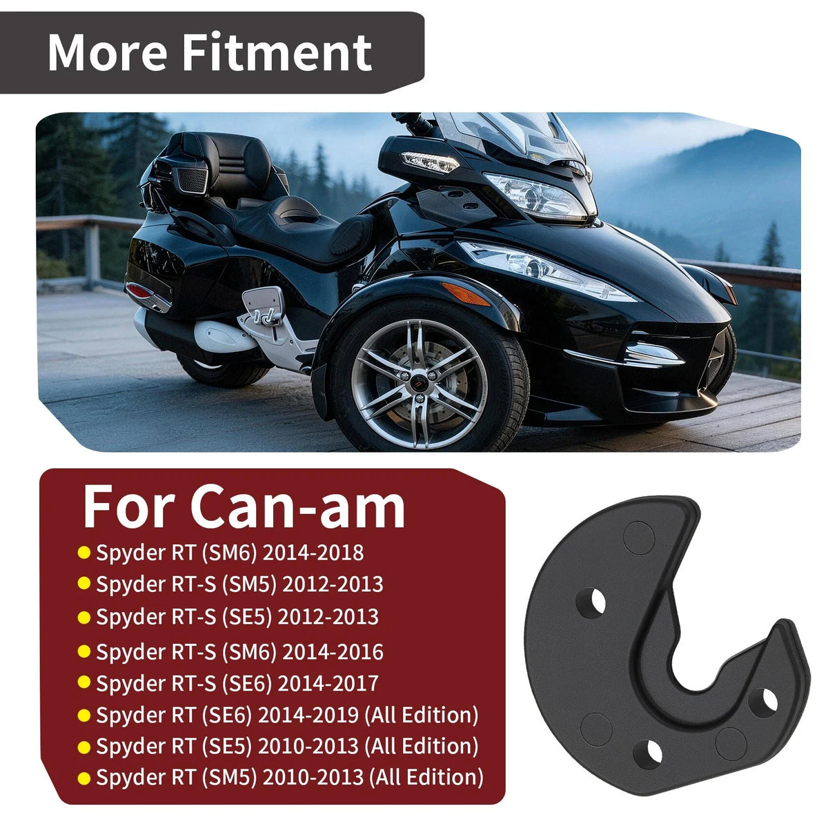 2Pcs Console Assembly Housing Clip for Can-Am Spyder RT RT-S (2010–2019) 219800158