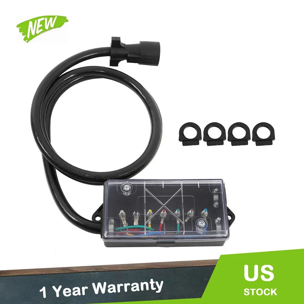 7-Way Trailer Cable with 7 Pin Plug for RV Trailer (6 Feet)