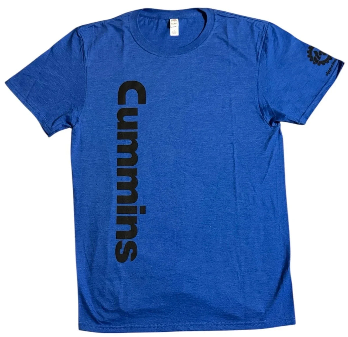 Diesel Power Plus T-Shirt for Cummins (XL) - Blue Vertical Logo Design