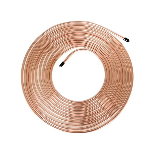 Copper Coated Brake Line Tubing Kit for Universal Vehicles (25 ft)