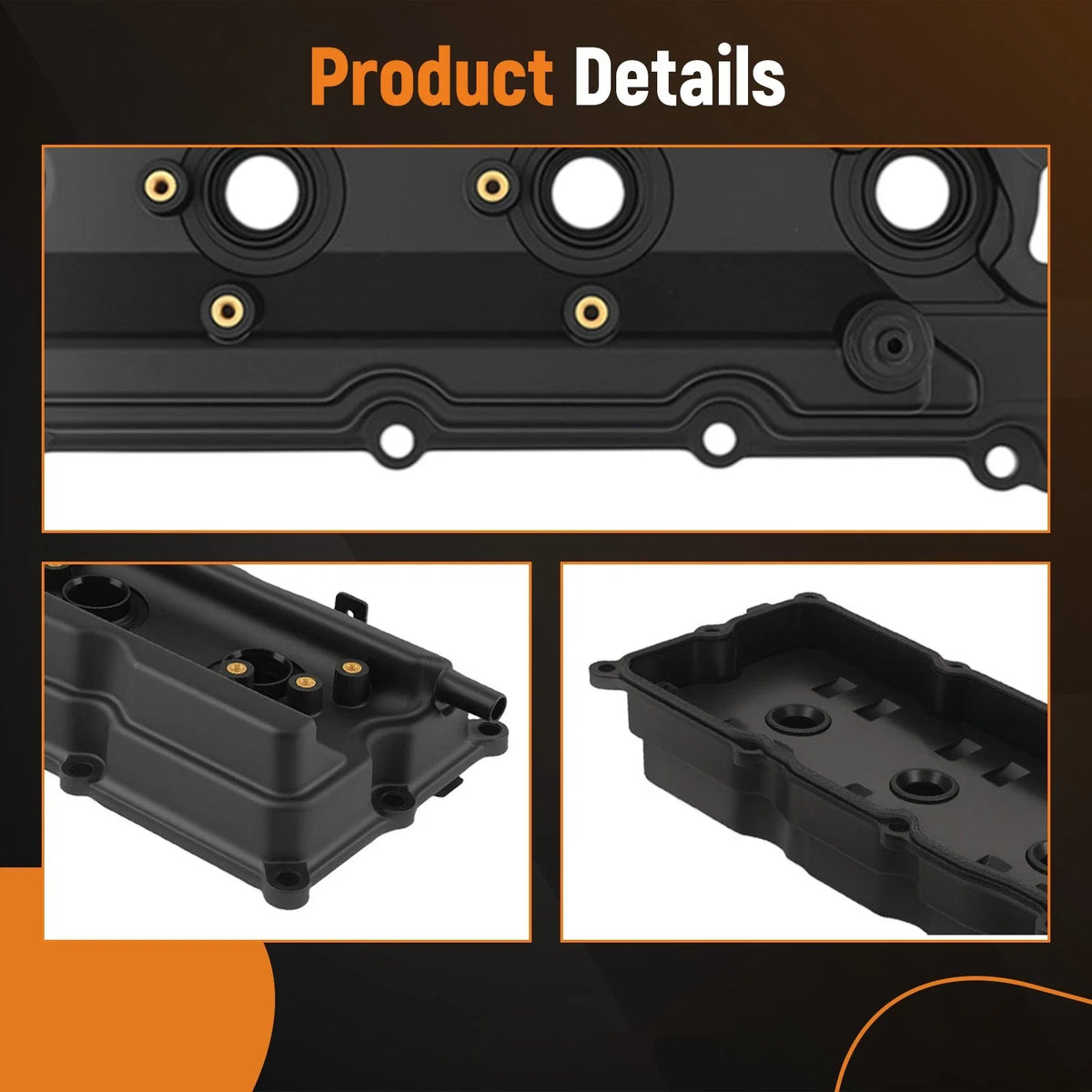 Engine Valve Cover Pair for Nissan 350Z G35 (2003–2008) VQ35DE with Gaskets