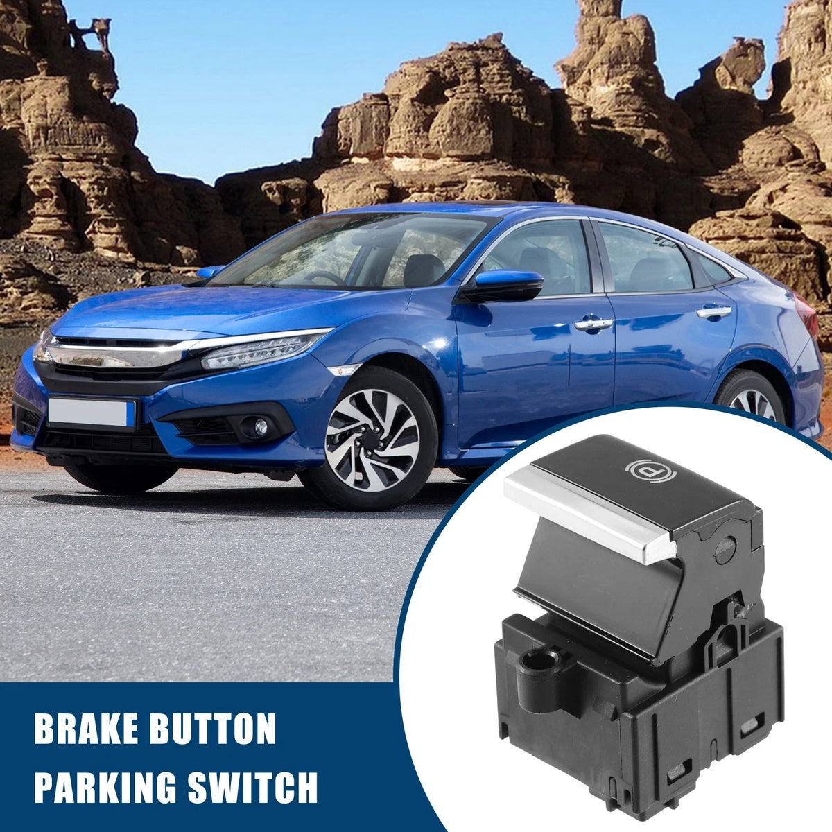 Electronic Car Hand Brake Button Parking Switch for Honda Civic (2016–2021)