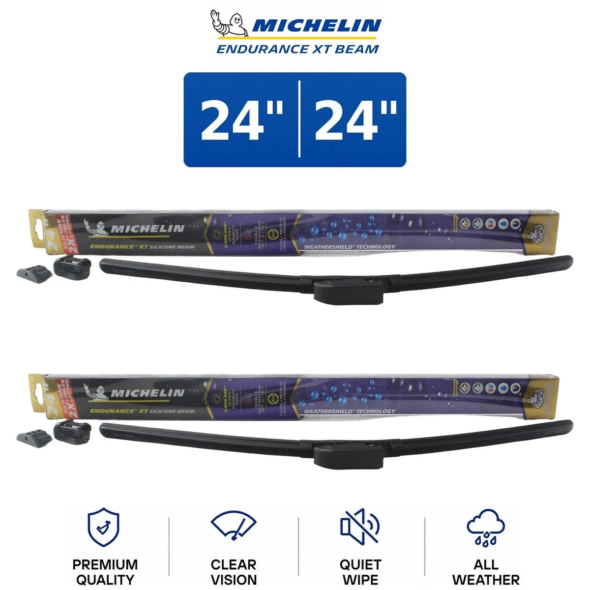 2-Pack Michelin Endurance XT Beam Wiper Blades