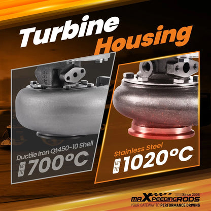 Dual Ceramic Ball Bearing T25 Turbo V-band A/R 0.49 0.70 (Universal)