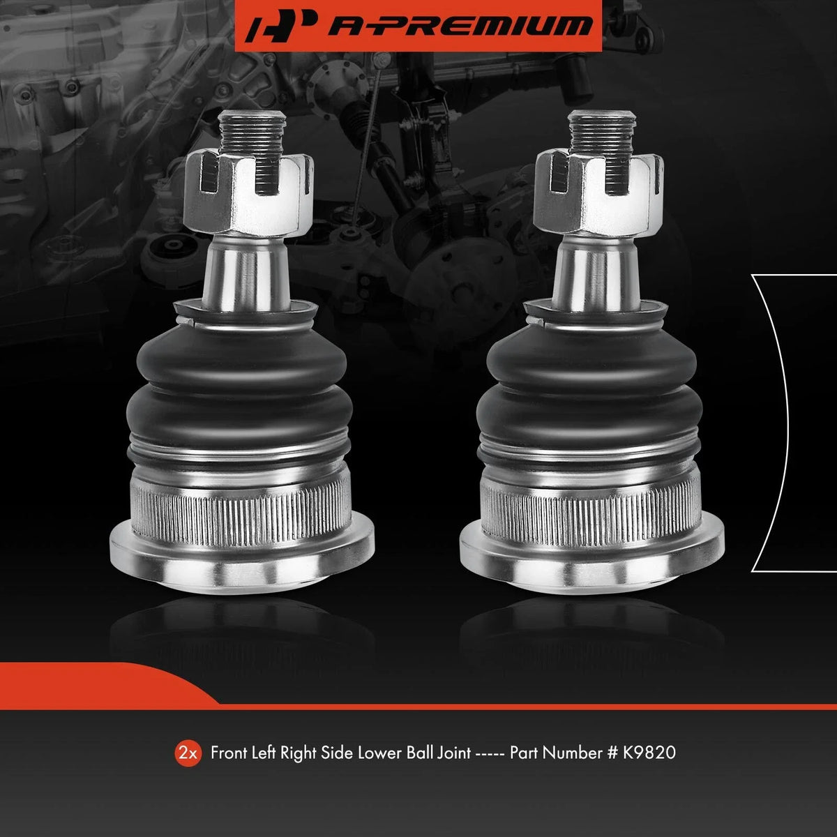 Front Lower Side Ball Joints - 2 Pack for Nissan 240SX (1994-1998)