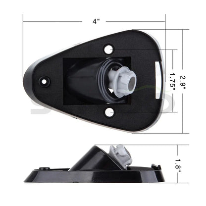 5-Pack Smoke Lens T10 Clearance Lights with Base for Cab