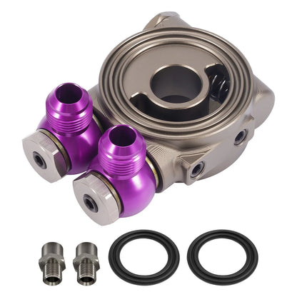 Thermostat Oil Cooler Adapter M20 3/4-16 AN10 for Universal Applications